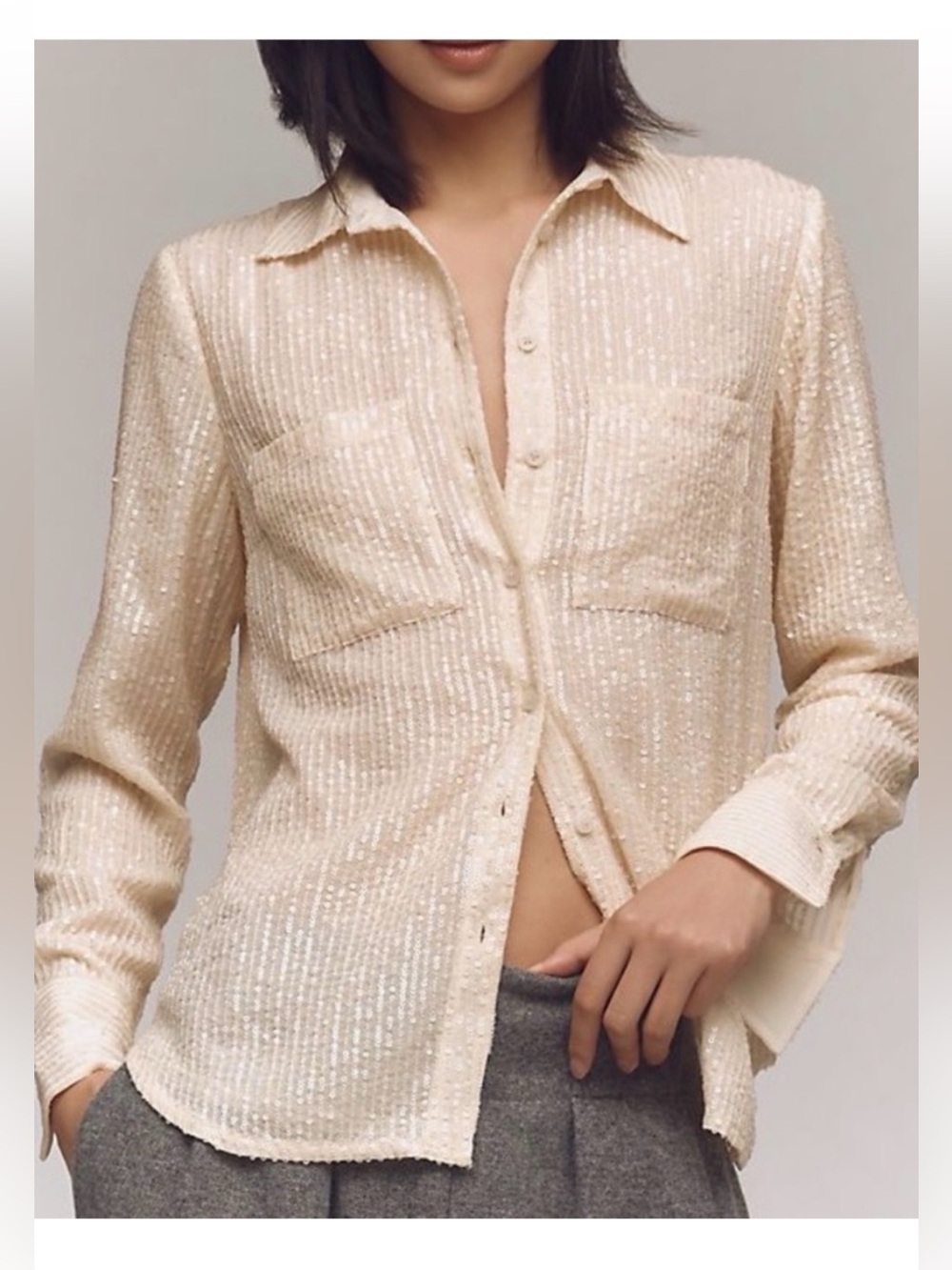 The Remie Sequin Buttondown NWT
